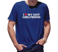 BroiderStudio I Love My Hot Girlfriend Camiseta de Hombre Triste Size XXL