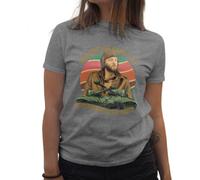 BroiderStudio Why Don't You Knock It Off with Them Negative Waves Camiseta de Mujer Gris Size XXL