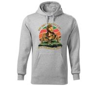 BroiderStudio Why Don't You Knock It Off with Them Negative Waves Sudadera con Capucha Gris Unisex Size M
