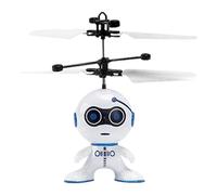 BROJAQ Juegos de Robots voladores | RC Flying Toy Helicóptero Robot Drone Juegos - Favores de Fiesta Recargables por USB, Juguetes voladores con Control Remoto para Exteriores, cumpleaños, Regalos