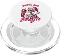 Broke and Bougie - Esqueleto Divertido de Halloween PopSockets PopGrip para MagSafe