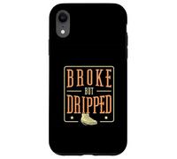 Broke But Dripped Funny Sneaker Coleccionando Un Coleccionista De Zapatos Carcasa para iPhone XR