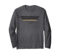 Brokeback Mountain 20th Anniversary Black Logo Manga Larga