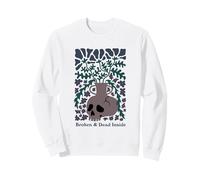 Broken and Dead Inside Dark Floral Skull Sudadera