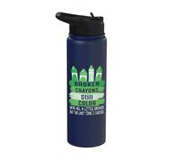 Broken Crayons Still Color Women Men Mental Health Awareness Stainless Steel Insulated Water Bottle
