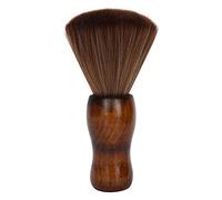 Broken Hair Sweep Brush Wood Handle Soft Fiber Bristles Salon Hair Neck Duster Brush for Home Hair Salon Stylists Barbers