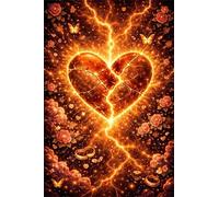 Broken Heart 700 Piece Jigsaw Puzzles for Adults, Colourful, Challenging & Brainteasing Adult Puzzles 700 Pieces Flowers, Fun jigsaws for The Whole Family 20x15 Inch