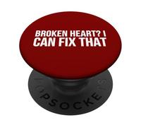 Broken Heart Fix Divertido Cirujano Relación Humor PopSockets PopGrip Adhesivo