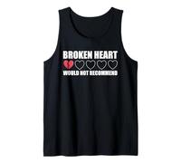 Broken Heart Would Not Recommending Funny Anti Valentine Camiseta sin Mangas