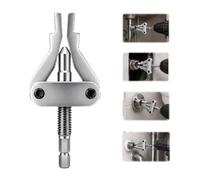 Broken Pipe Extractor Tool, Steel Hex Shank Remover for 1/2", 3/4" and 1" Pipes, Damaged Thread Faucet Valve Fitting Extractor for Plumbing Repair and Home Maintenance，1pcs
