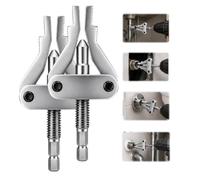 Broken Pipe Extractor Tool, Steel Hex Shank Remover for 1/2", 3/4" and 1" Pipes, Damaged Thread Faucet Valve Fitting Extractor for Plumbing Repair and Home Maintenance，2pcs