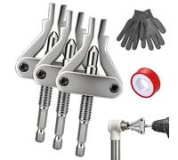 Broken Pipe Thread Extractor Tool Drill Powered 1/2" 3/4" 1" Pipe (3pcs)