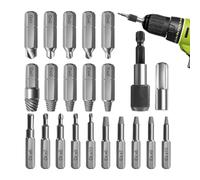Broken Screw Extractor Set, 22x Easy Out Bolt Extractor Kit, Sturdy Screw and Bolt Remover, Herramientas de extracción de alta precisión para tornillos desdibujados, tuercas y pernos, reparación en