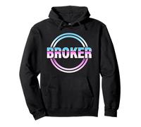 Broker Estilo Retro Sudadera con Capucha