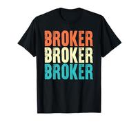 Bróker Trabajo de Estilo Vintage Camiseta