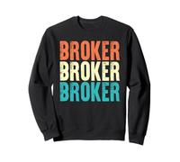 Bróker Trabajo de Estilo Vintage Sudadera