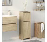 Brokky Armario de baño Madera Muebles auxiliares de baño Bathroom Cabinet Mueble de baño contrachapada Color Roble 30x30x95 cm / 849607