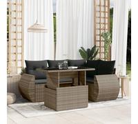 Brokky Juego de sofás jardín con Cojines Muebles Jardin Exterior Conjunto Jardin Exterior Sofas Exteriores de Jardin 5 pzas ratán sintético Gris / 3268510