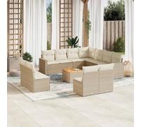 Brokky Set de sofás de jardín 12 pzas y Cojines Conjunto de Jardin Exterior sofá Exterior Muebles de Jardin Sofa Jardin Exterior ratán sintético marrón / 3224182