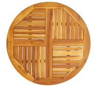 Brokky Tablero de Mesa Redondo Madera Tablero para Mesa tableros de Madera Mesa Comedor Madera Maciza de Acacia Ø80x2,2 cm