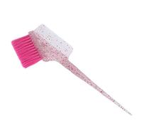 BROLEO Brocha para teñir el cabello, peine para teñir el cabello, cepillo de lejía para peluquería, cepillo multiusos profesional para teñir el cabello para blanquear (rosado)