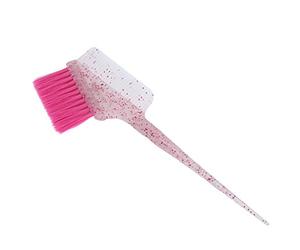 BROLEO Brocha para teñir el cabello, peine para teñir el cabello, cepillo de lejía para peluquería, cepillo multiusos profesional para teñir el cabello para blanquear (rosado)