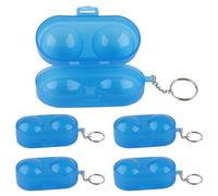 BROLEO Caja de almacenamiento de 5 piezas para tenis de mesa, contenedor de tenis de mesa, 2 pelotas con cadena, irrompibles y duraderas para entusiastas del tenis de mesa, caja de almacenamiento de
