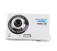 BROLEO Cámara Compacta, Cámara Digital Plateada Antivibración con Zoom Digital 8X con Correa para Viajes