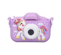 BROLEO Cámara de Vídeo Digital para Niños, Cámara Portátil para Niños, Juguetes con Forma de Dibujos Animados para Niños Pequeños (Purple)