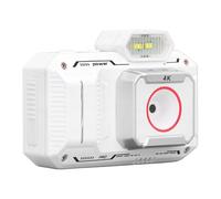 BROLEO Cámara Digital, Cámara Digital Portátil con Enfoque Automático 4K 65MP HD 18X Zoom Digital para Disparar (White)