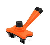 BROLEO Cepillo de limpieza para mascotas, herramienta de aseo para mascotas, cepillo de limpieza para el hogar, para peinar el pelo de mascotas (naranja)
