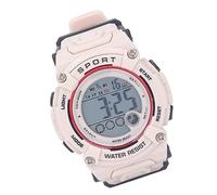 BROLEO Cronógrafo Digital para Niños, Resistente Al Agua, Reloj Cronógrafo Digital Multifuncional para Niños, Duradero para Actividades Al Aire Libre, Deporte Escolar (Rosa Claro)