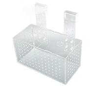 BROLEO Incubadora de Acuario, Caja de Cría de Peces con Instalación Segura de Gancho Transparente para Acuario para Peces Recién Nacidos (20 * 10 * 11CM)