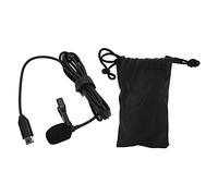 BROLEO Micrófono Lavalier con Cable, Interfaz Tipo C Micrófono Lavalier de Solapa Cable de Audio Blindado a Prueba de Viento de Alta Densidad de 4.9 Pies para Entrevistas en Video