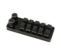BROLEO Mini Teclado, Teclado Personalizado Macro, Interruptor Azul de Respuesta Rápida Programable para Oficina