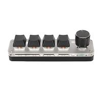 BROLEO Mini Teclado USB de 4 Teclas, Conexión de Modo Dual, Teclado de PC, Interruptor Azul General para Computadora