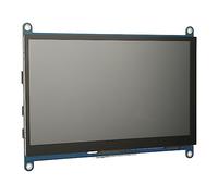 BROLEO Monitor de Pantalla Táctil, PCB LCD Pantalla Táctil Capacitiva de 7 Pulgadas 1024x600 Interfaz Multimedia HD Táctil de Cinco Puntos 1.4b para PC (Módulo de Pantalla y Cable)