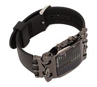BROLEO Reloj Binario, Números Originales Precisos, Forma de Cangrejo, Correa de Silicona, Pantalla Digital LED Colorida, Elegante y Hermoso Reloj Electrónico LED para Hombre