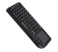 BROLEO Teclado de 2,4 GHz, indicador de luz infrarroja ecológico, antirruido, fácil de usar por la noche, teclado inalámbrico Plug and Play para Android 7