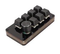 BROLEO Teclado de programación macro, separación de líneas clave de intercambio en caliente, teclado mini de 7 teclas para juegos