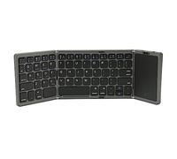 BROLEO Teclado Plegable, Teclado de Oficina 3 Plegado Tipo C Cierre Magnético de Carga Compacto Portátil para el Hogar (Gris)