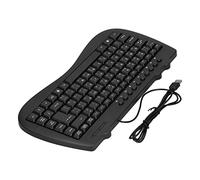 BROLEO Teclado USB, plástico duradero general Mini teclado aplicable para computadoras de escritorio para portátiles (árabe)