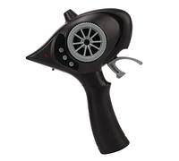 BROLEO Transmisor RC, control remoto RC de 2.4 GHz 3 canales de repuesto negro para P06