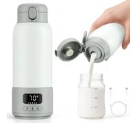 Brolteja Calienta Biberones Portátil,Calentador portátilpara leche materna y agua,Capacidad de 500ml,Control de Temperatura Preciso,Batería de 16000mAh, para el coche, acampadas y viajes