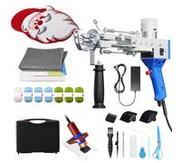 Brolteja Rug Tufting Gun Set with Trimmer, Tufting Gun Kit 2 en 1,Cut & Loop Pile Pistola Tufting,Pistola Tufting Set Cut pile5-40 Puntadas/seg Ajustable,para Herramienta DIY para el hogar
