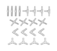 BroLuka - Conectores para mangueras de aire de acuario, válvula de aire de plástico, puntas en T y rectas transparentes para acuario, sistema de riego por goteo