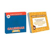 Broma Calendar - 365 Days Tear Off Schedule Tool, 4,5 x 4,5 pulgadas Broma Desk Calendar with Daily Humor Pages, Home Office Dormitory Studio Decoration, Ideal para Dad Men Adults