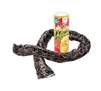 Broma clásica de serpiente en una lata de patatas fritas, divertida serpiente aterradora en una lata, juguete de truco para niños, mordaza, broma del Día de los Inocentes, artículo novedoso para