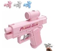 Broma de agua Gun, Reverse Water Gun, Quirky Trick Two-Way Water Gun Puede Spray from Front and Back for Broma Lovers, Unexpected Twist! Summer Gift for Pool Beach (Pink)