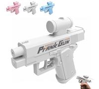 Broma de agua Gun, Reverse Water Gun, Quirky Trick Two-Way Water Gun Puede Spray from Front and Back for Broma Lovers, Unexpected Twist! Summer Gift for Pool Beach (White)